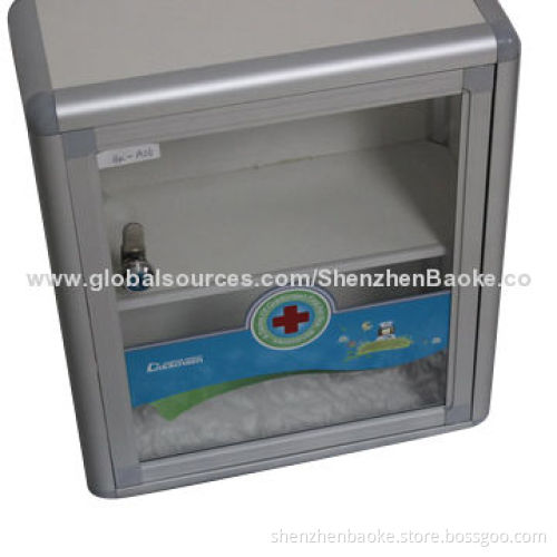 Small Aluminum Wall First-aid Cabinet, Applicable for Office and Home
